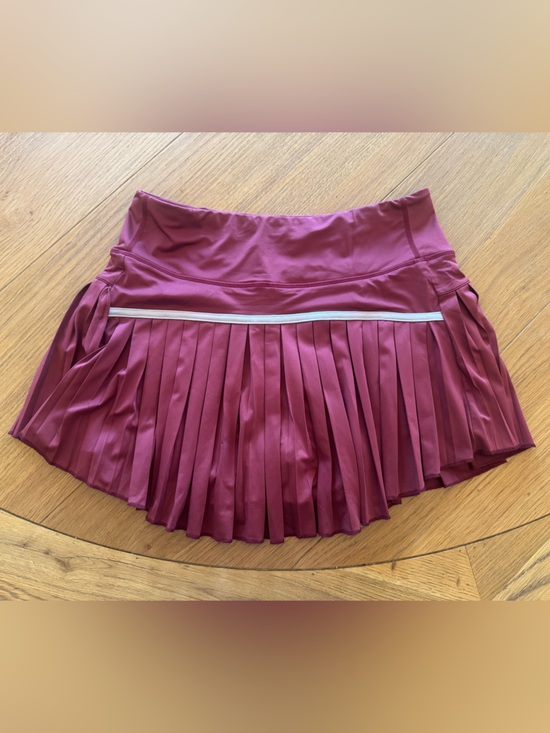 Dresses & Skirts - Pleated Athletic Skirt in Burgundy